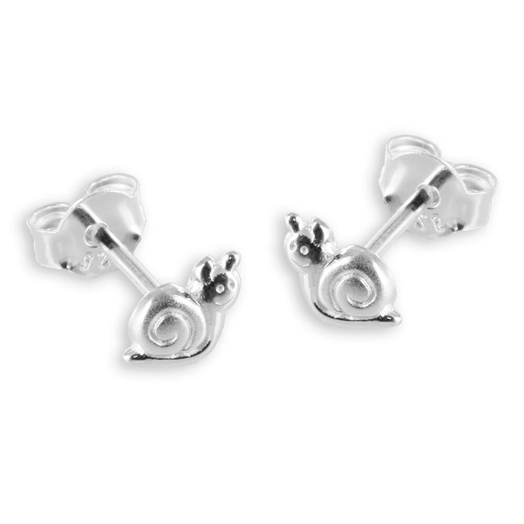 Ohrstecker Schnecke: Ohrringe Silber 925