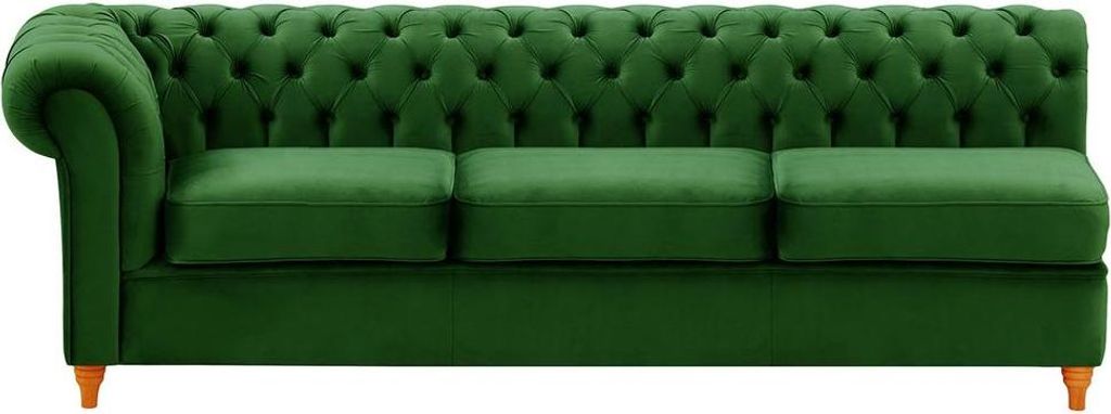 Chesterfield Modul - Dreisitziges Seitenelement, links (3L)-Velluto 10-aveo