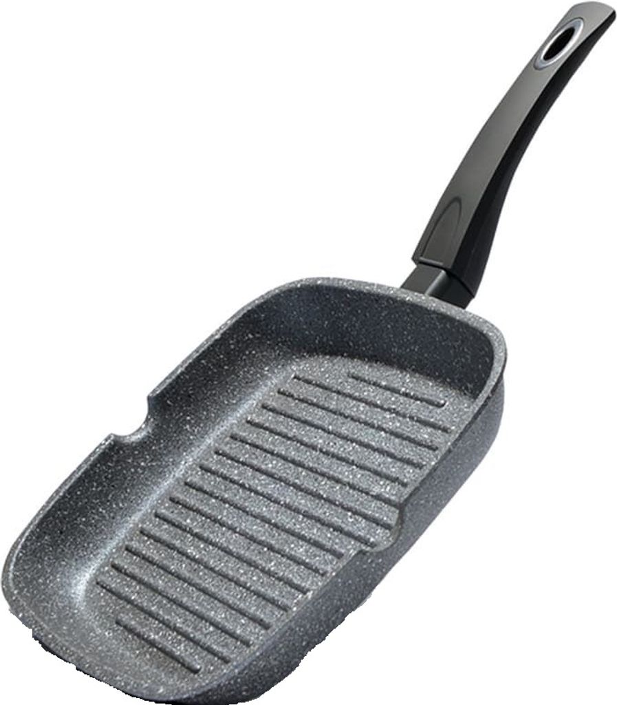 Grillpfanne Fissman-Grey Stone, 24x4cm, grau, Aluminium
