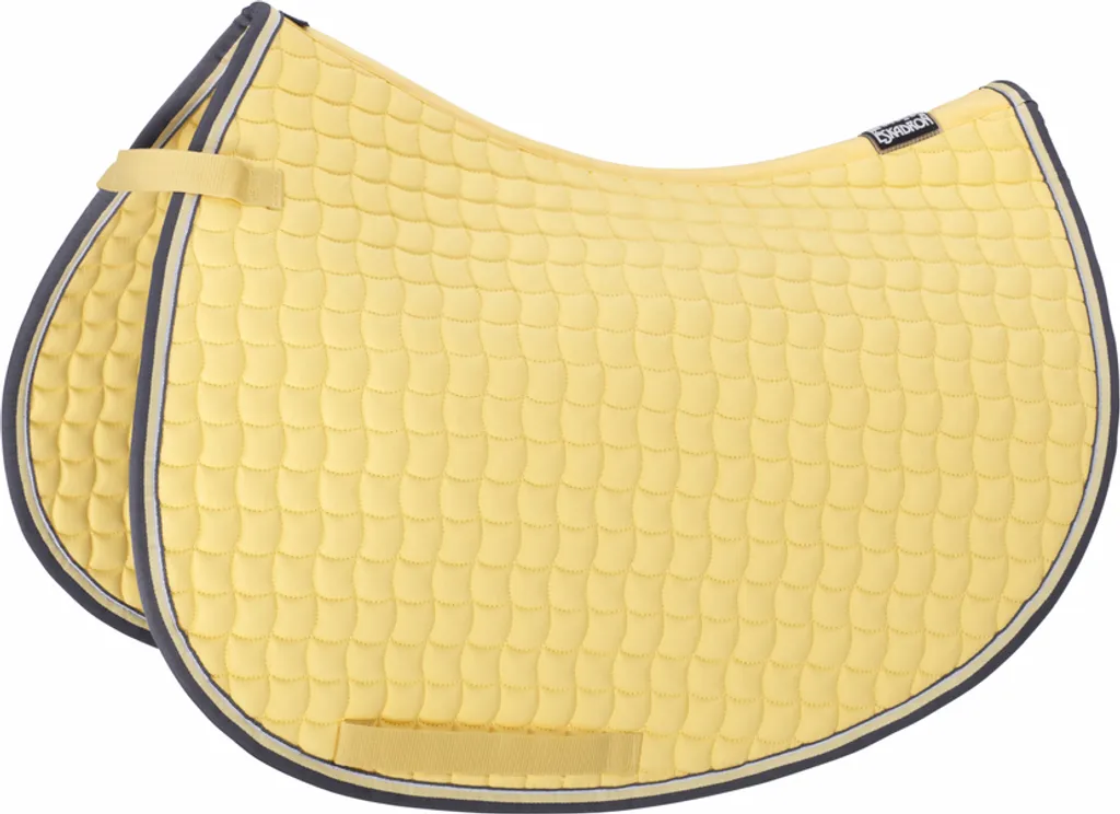 Tapis de selle en coton Eskadron New Basics pour CSO coloris Banana