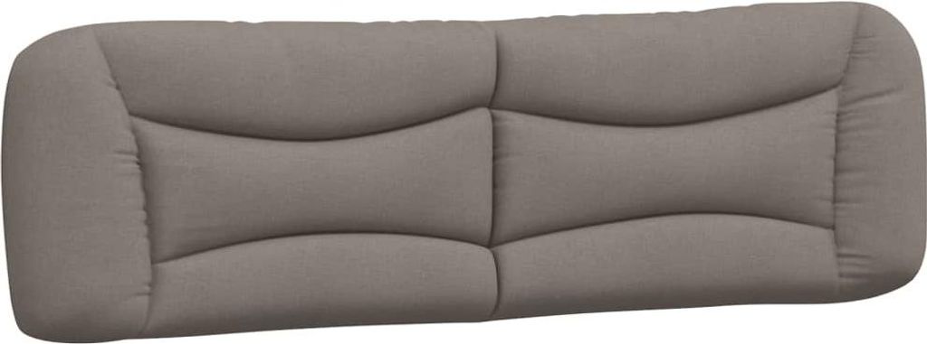 vidaXL Kopfteil-Kissen "Hvar" Taupe 180 cm Stoff