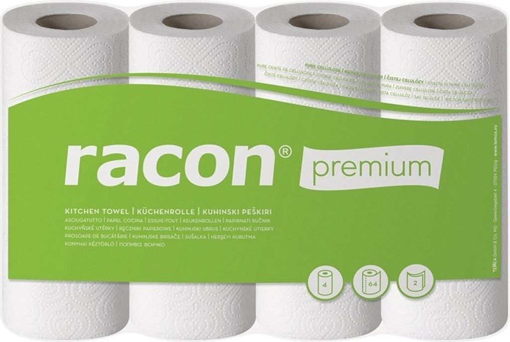 Küchenrolle racon® premium K-2 B220xL250ca.mm weiß Produktbild 