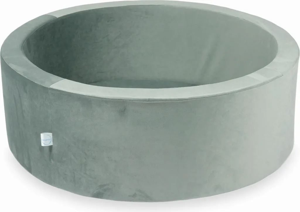 Piscina Sensoriale Velluto Grigio 90x30 - Eleganza e Gioco UE