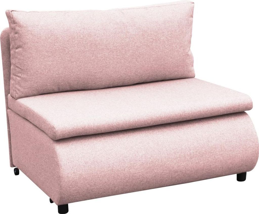 Kondela Ausklappbarer Sessel mit Stauraum Flik - Rosa
