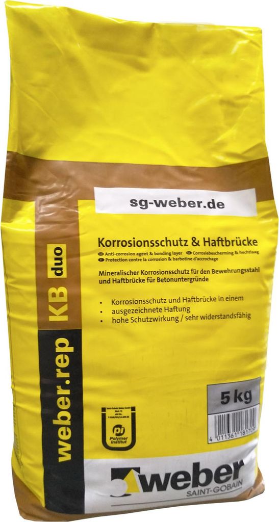 weber.rep KB duo Korrosionsschutz & Haftbrücke 5 kg Immagine del prodotto 