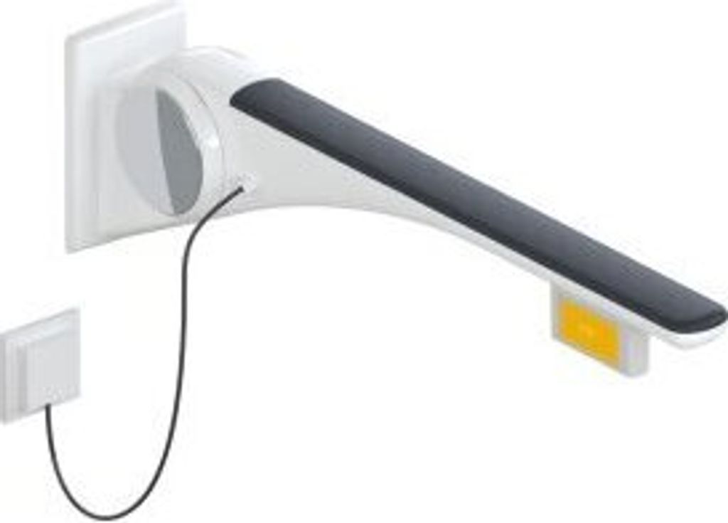 HEWI 802.50.46260 GU Stützklappgriff Basic,750 mm,links