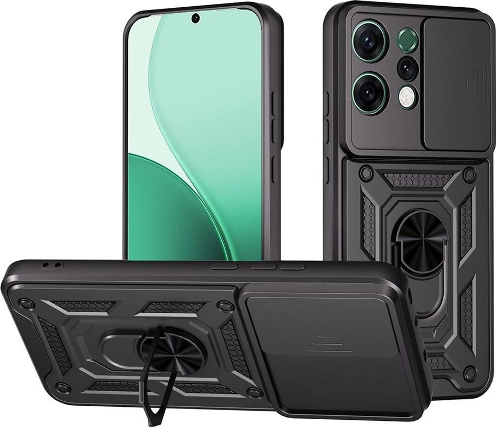 OPPO Reno14 Hülle - Coverup Armor Ring Ständer Back Cover Produktbild 