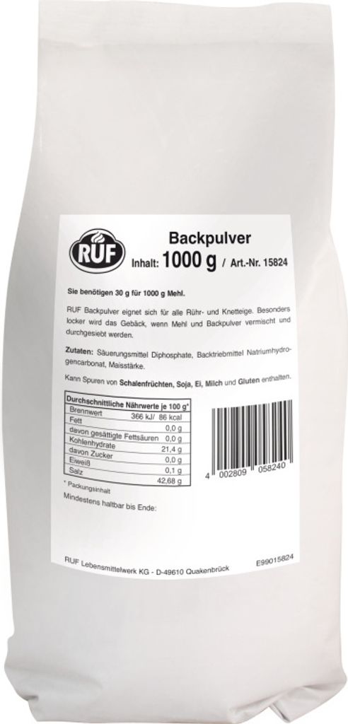 RUF Backpulver (1 kg) Produktbild 