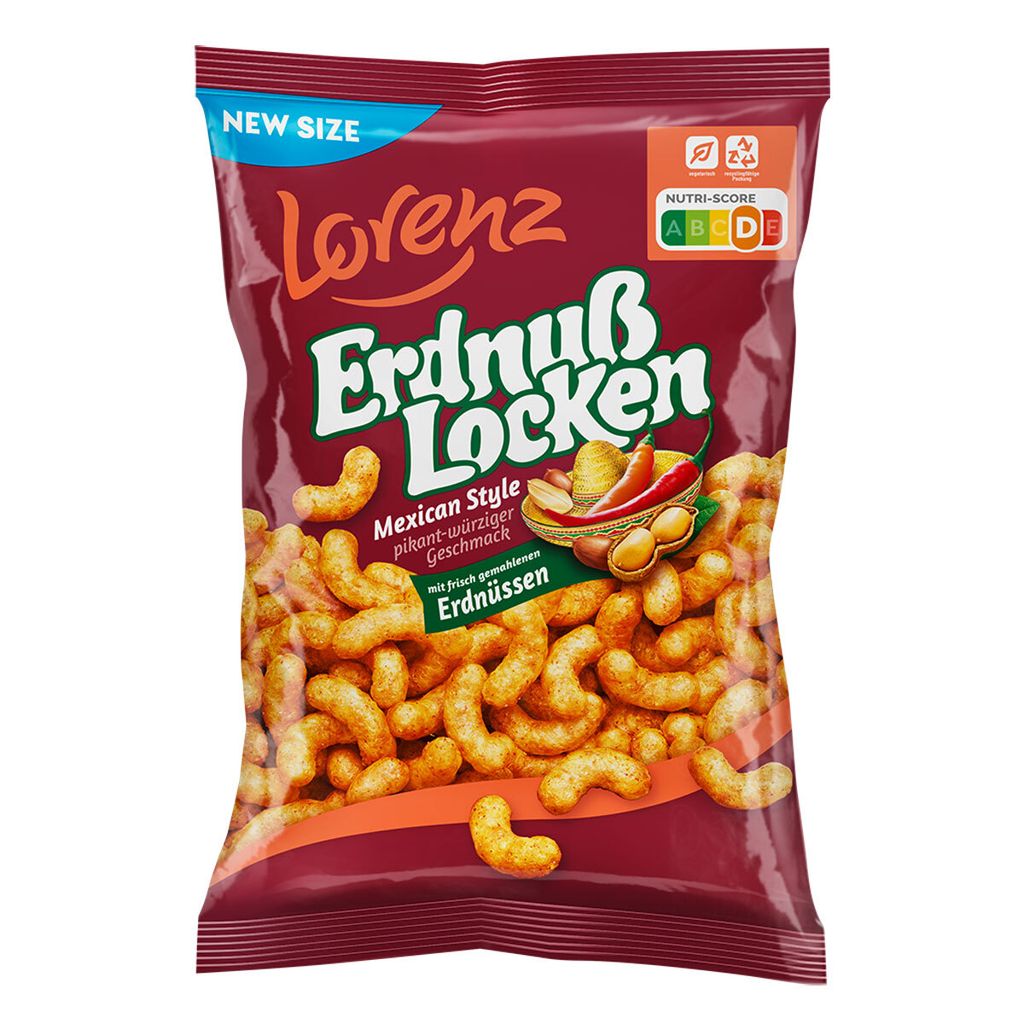 Arašídové kudrlinky po mexicku s příchutí pikantního chilli Obrázek produktu 