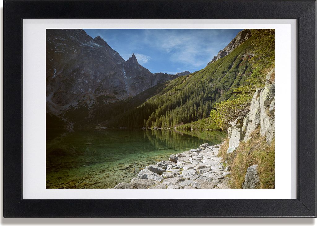 Bild 30x20 MDF-Rahmen, Wandkunst Marine Auge Tatry