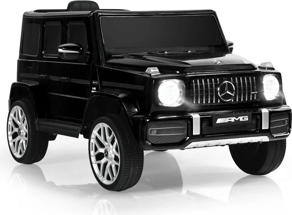 Véhicule électrique enfant Mercedes Benz noire avec musique et lumières