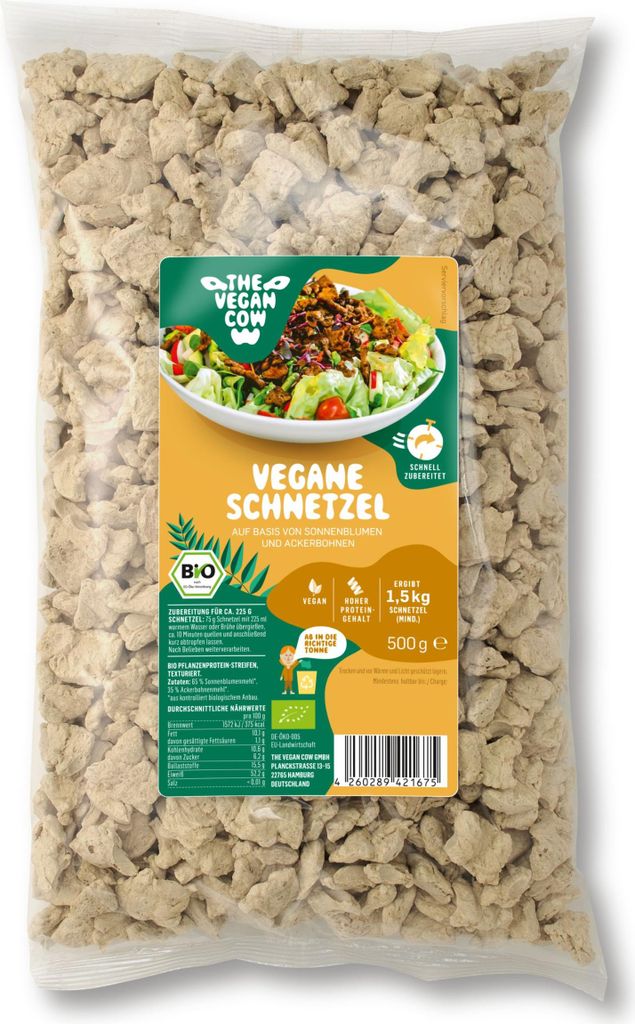 THE VEGAN COW - Vegane Schnetzel 500g