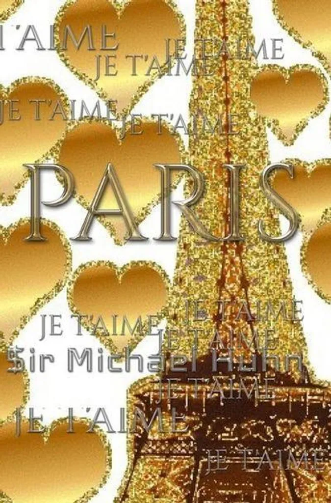 Je T'aime Gold Glitter Eiffel Tower Creative Blank Journal Sir Michael