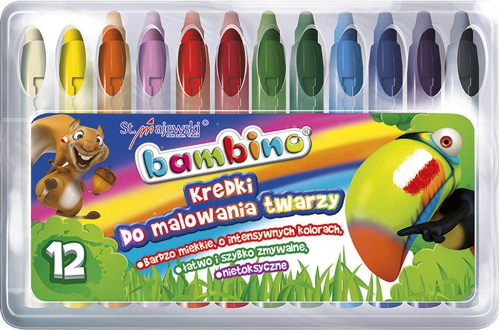 BAMBINO Gesichtsmalstifte 12 Farben Produktbild 