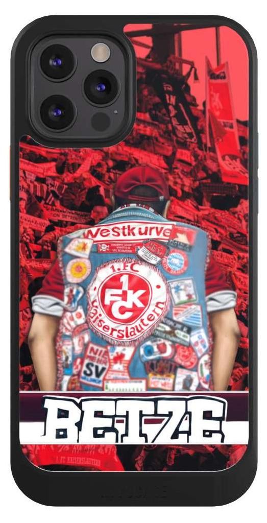 NIVOCASE Hülle für Apple iPhone 12 Pro Handyhülle NIVOcore Case Schwarz 1. FC Kaiserslautern 1. FCK Offizielles Lizenzprodukt
