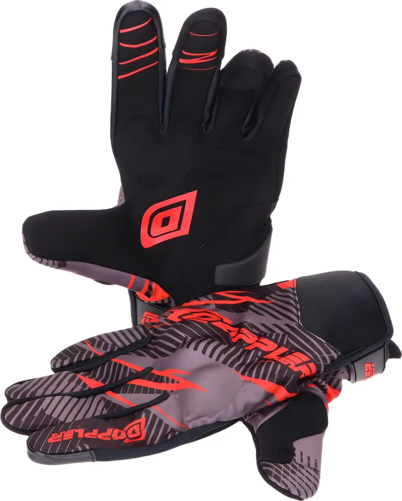Gants MX Doppler Gris Rouge Taille M - Évitez les Ampoules en Motocross