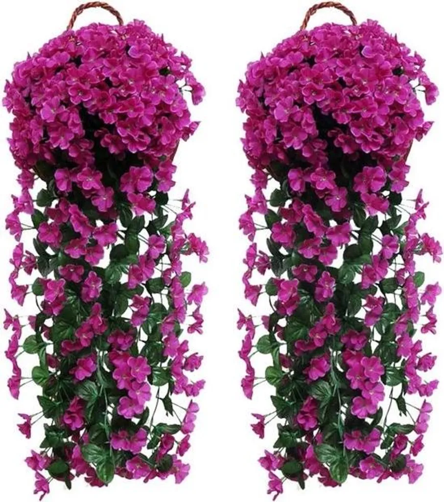 Offerta Glicine Artificiale 2 Pezzi - Ghirlanda Finta da Appendere