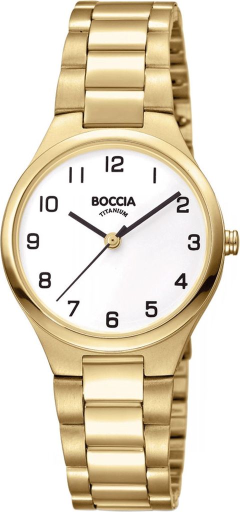 Boccia 3347-03 Damenarmbanduhr Titan Goldfarben