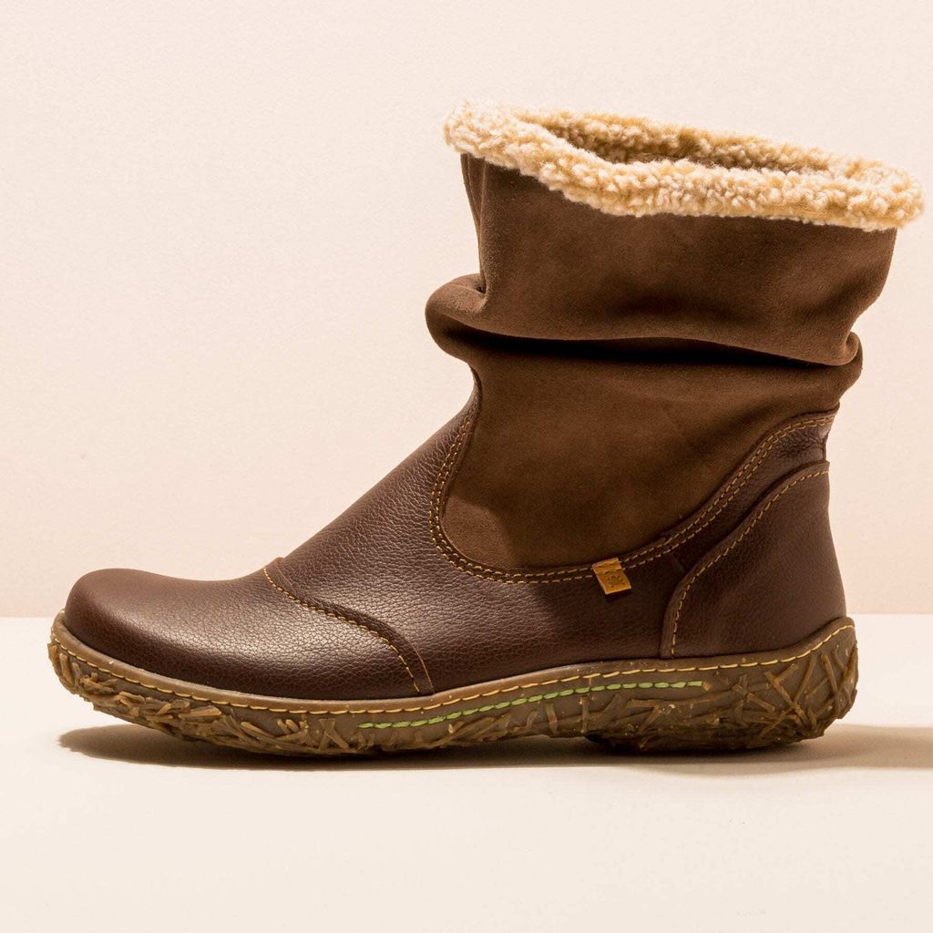 El naturalista Schnürstiefel N758 NATURAL GRAIN-LUX S. BROWN/ NIDO Farbe Brown