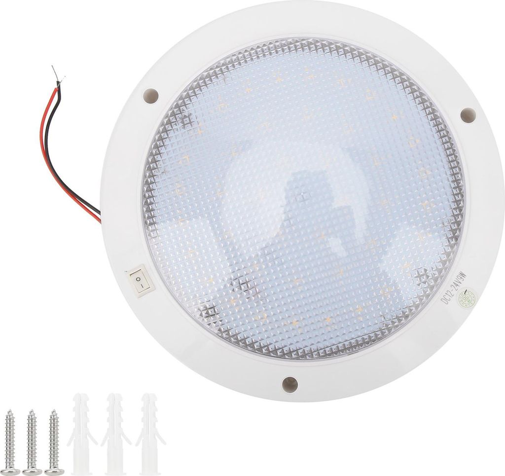 LED -Panel Licht mit Schalter Solarsystem für Schiffs RV -Küchendachschrank 12 V (warmes Weiß (27003200K))