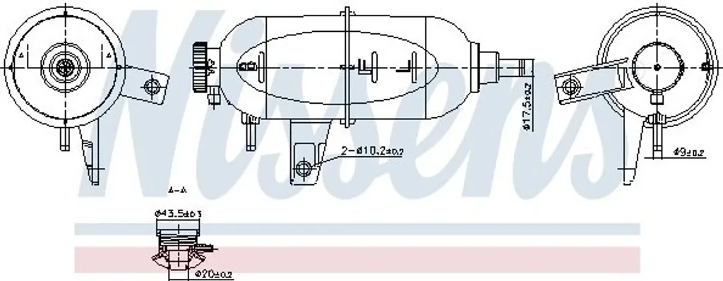 Vase d'expansion Hilux anti-fuite 164700L010 remplace 996331 usé