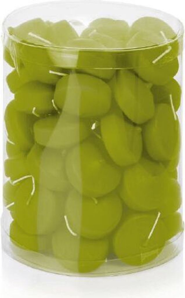 Wiedemann Kerzen Schwimmkerzen Grün Ø 48 mm, 50 Stück/Dose, Produktbild 