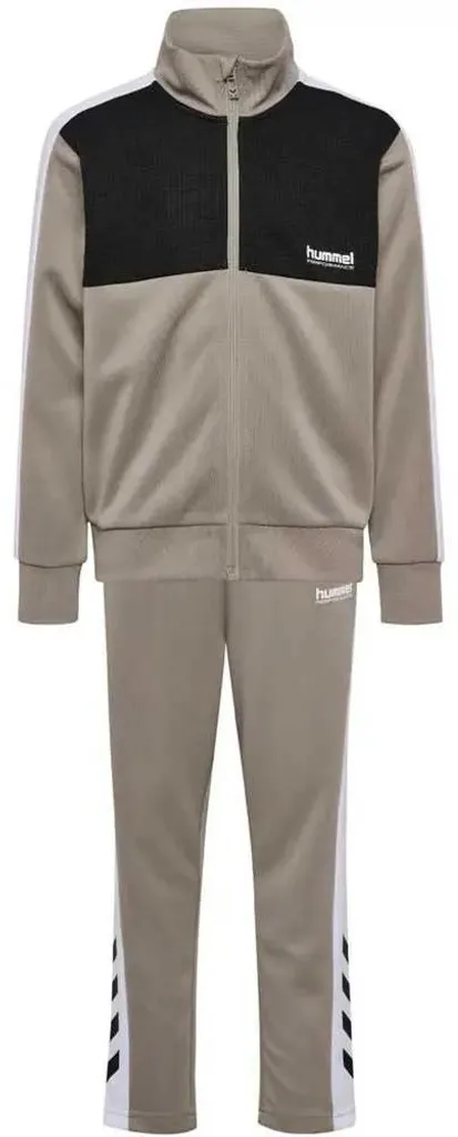 Survêtement Hummel Colorblock beige et gris pour enfant en taille 122 cm