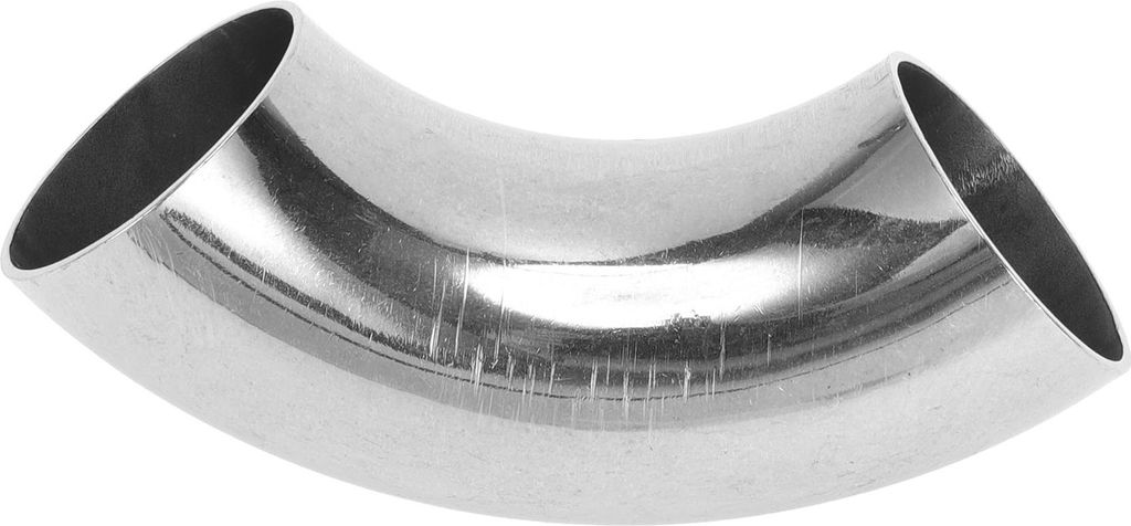 90 Grad Bogen Ellenbogen Auto Modifizierte Auspuffrohrleitung Rohrleitung 1" Zoll OD Dicke 1,5mm/16GA 25x85x1,5mm 201 Edelstahl Silberton