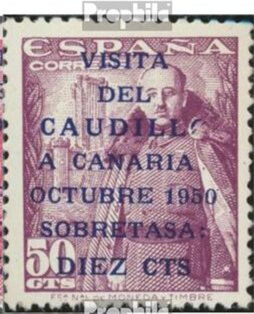 Briefmarken Spanien 1950 Mi 985-987 (kompl.Ausg.) postfrisch Kanarische Inseln