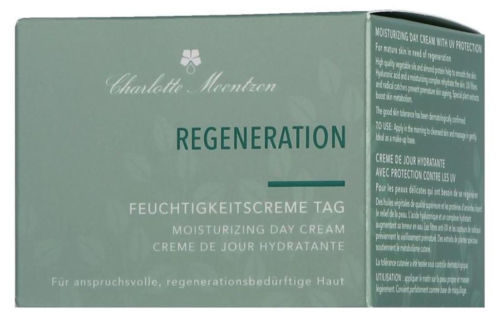 Charlotte Meentzen Regeneration Feuchtigkeitscreme Tag mit Produktbild 