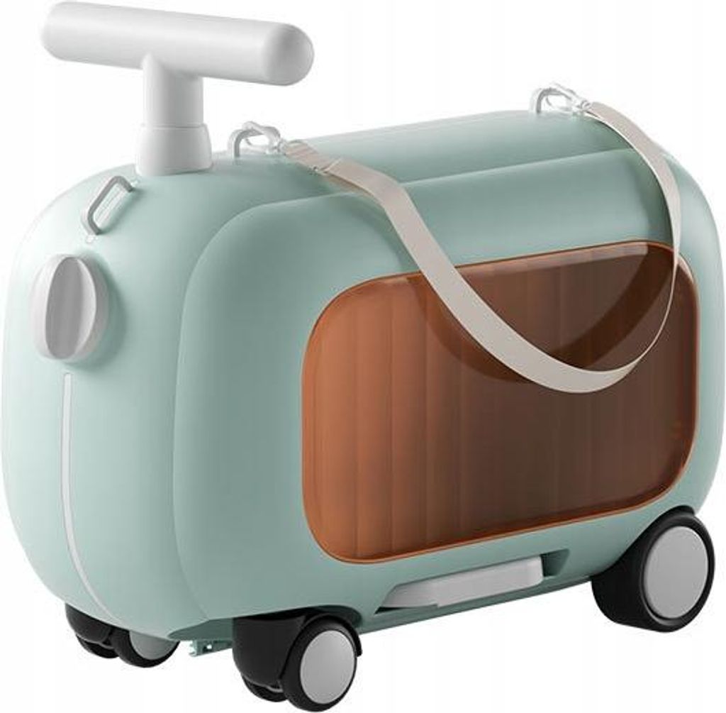 Kinderkoffer Handgepäck mit Sitzfunktion Rutschauto Produktbild 