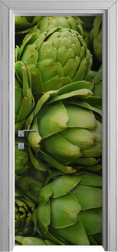 Tür Selbstklebende 80x210 cm Türfolie Türtapete Klebefolie - Nahaufnahme einer Artischocke