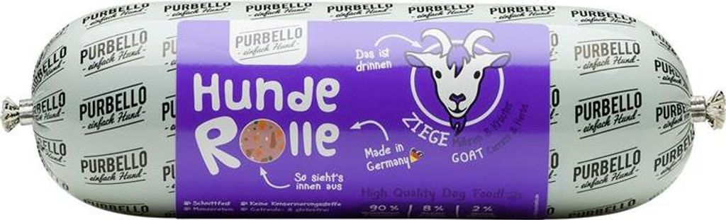 PURBELLO HundeRolle Ziege mit Möhren & Kräutern, Adult, Produktbild 