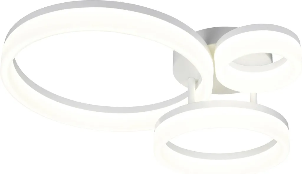 Plafoniera LED, bianca, moderna, L 51 cm