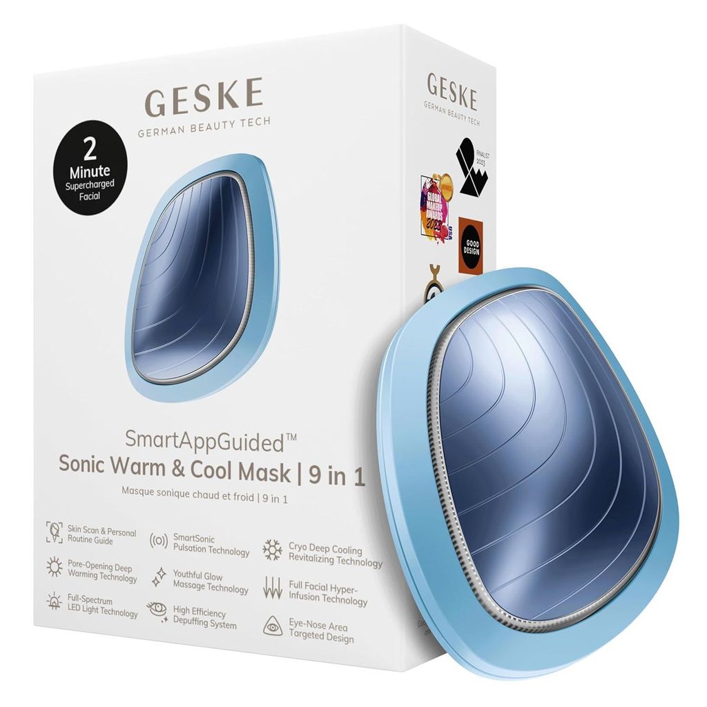 9 in 1 Beauty LED-Gesichtsmaske Voll-LED-Spektrum und Rotlichttherapie Wärme Kühlung Erhöhte Gesichtspflege-Aufnahme Gesichtsmassagegerät