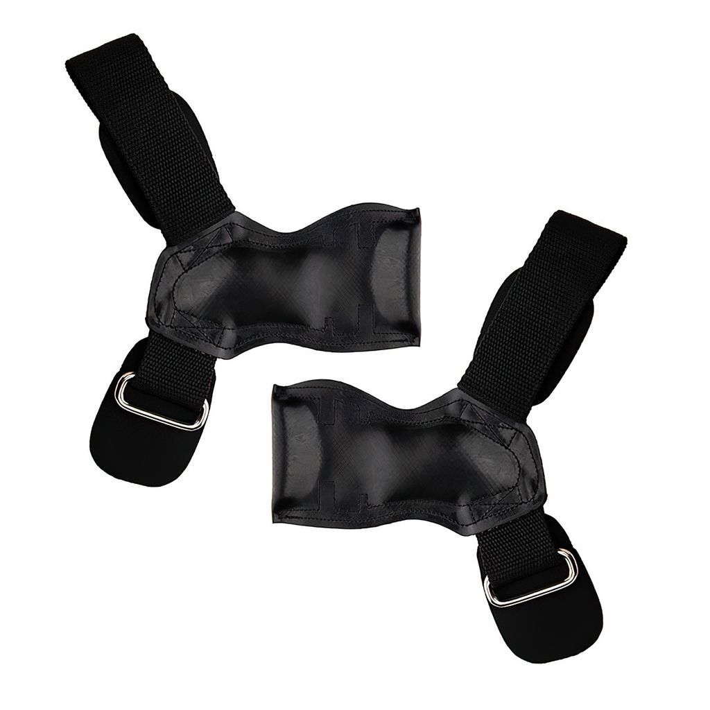 Gym - Lifting Straps,1 Paar Zughilfen mit Gummi-Pad für Krafttraining, Bodybuilding, Fitness, für Frauen und Männer,25*23*2cm,L