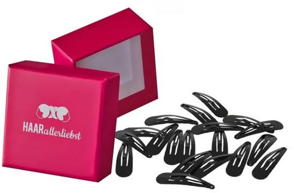Barrettes noires 4 cm pour chignon et coiffage des cheveux fins x20