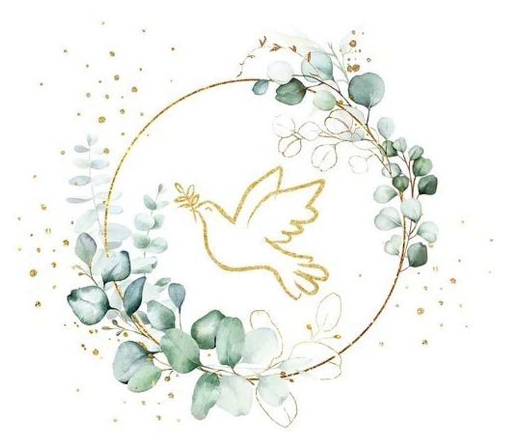 20 Servietten Eucalyptus Golden Dove - Goldene Taube Produktbild 