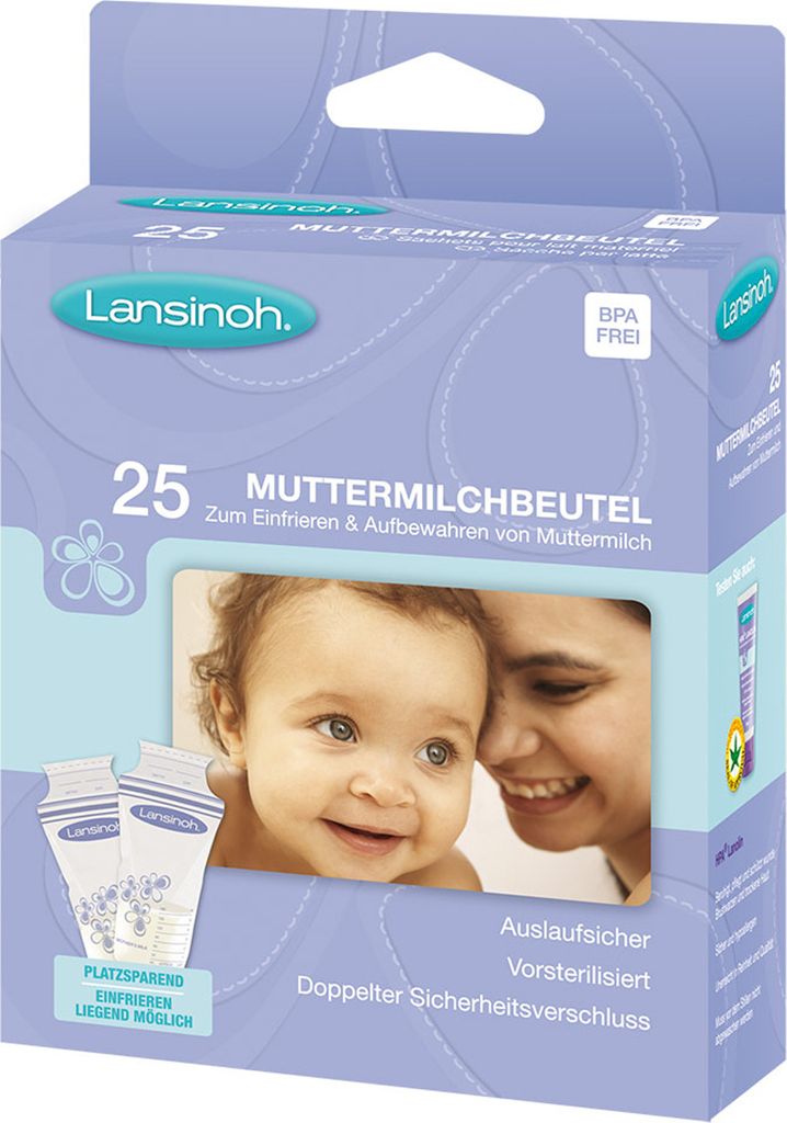 Lansinoh Muttermilchbeutel 25 Stück Produktbild 
