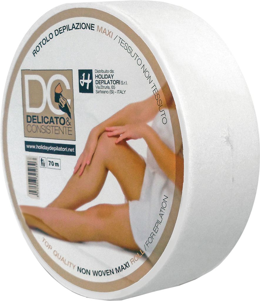 Vliesstreifenrolle Delicato und Con. weiß 70 m x 7 cm Produktbild 
