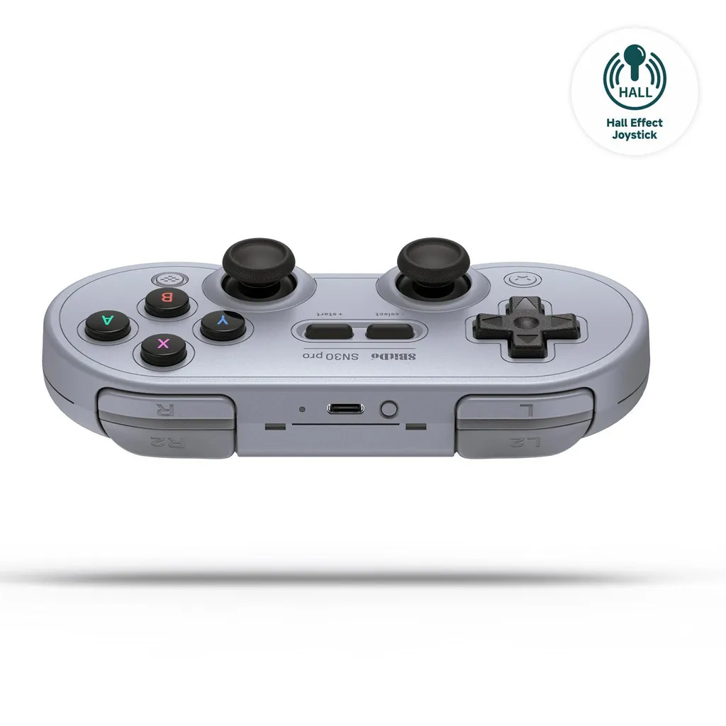 Manette 8Bitdo SN30 Pro Hall Effect sans Drift pour Nintendo Switch et PC