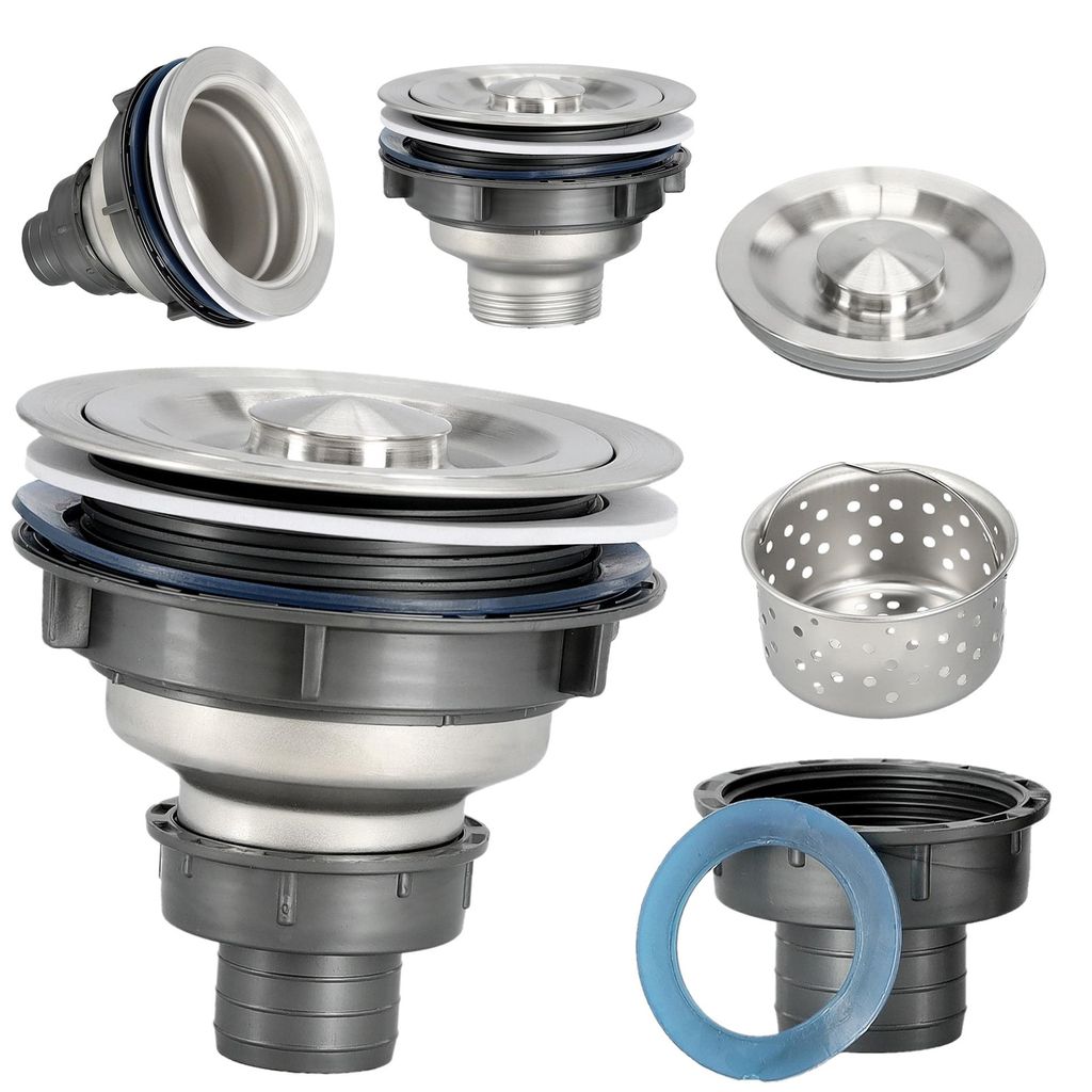 Siphon Friseurwaschbecken Waschbecken Edelstahl Produktbild 