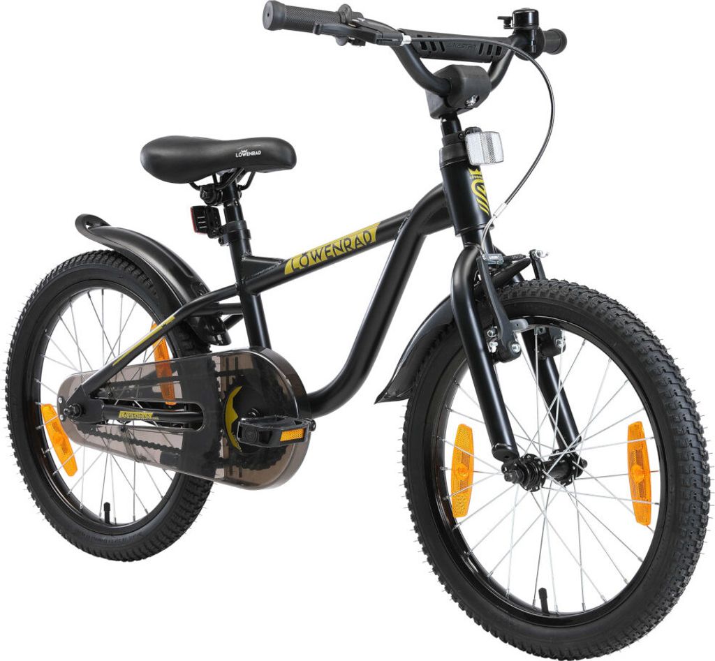 Löwenrad Kinderfahrrad 18 Zoll - Schwarz Produktbild 