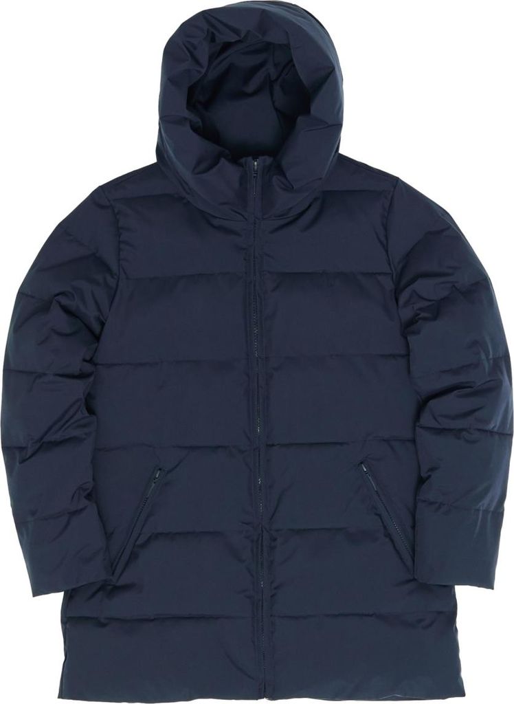 Basic Mid Length Puffer Jacket Women L blau - Farbe dark navy