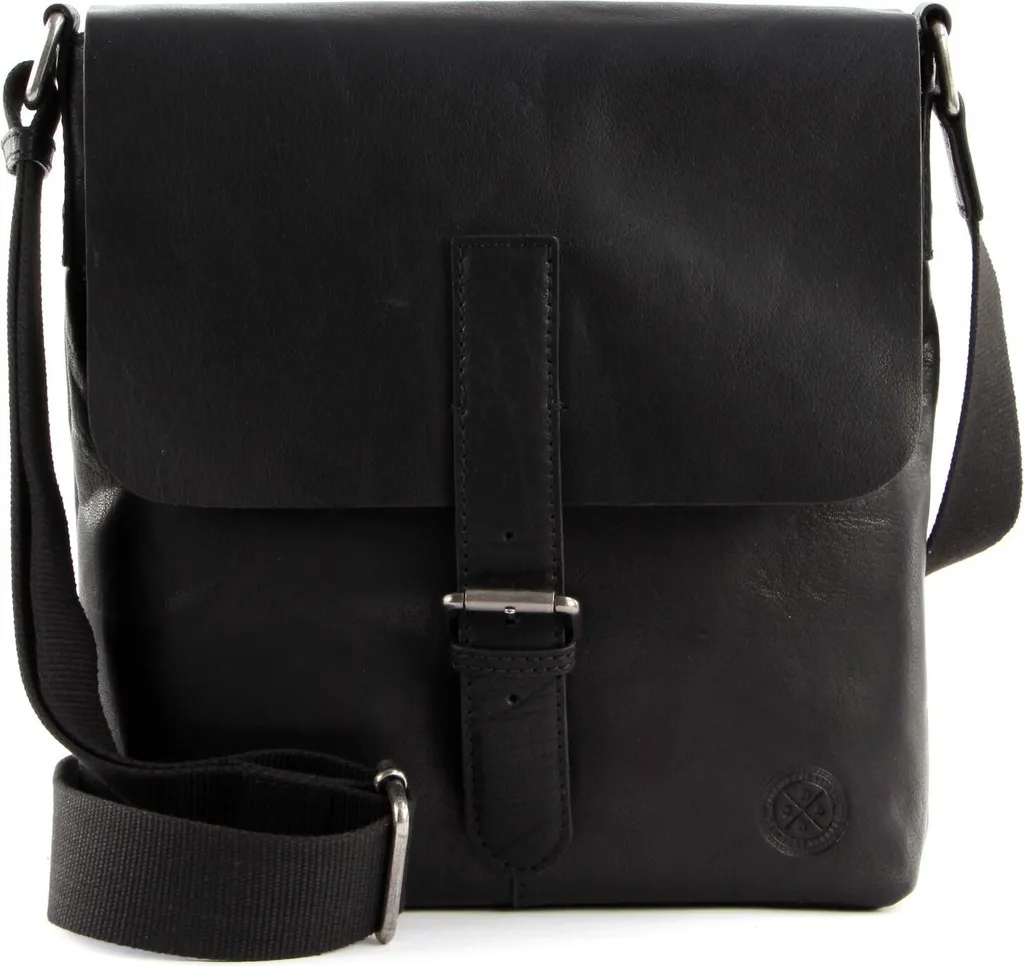 SADDLER Verdal Borsa a Tracolla Pelle Nera - Messenger Uomo Premium