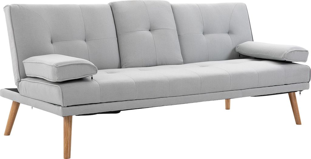 Sofa rozkładana HOMCOM, sofa 3-osobowa, sofa rozkładana ze Zdjęcie produktu 