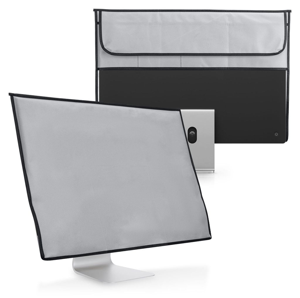 kwmobile Hülle kompatibel mit Apple iMac 24" - mit Fach für Apple Magic Keyboard, Magic Mouse und Kabel - Hellgrau
