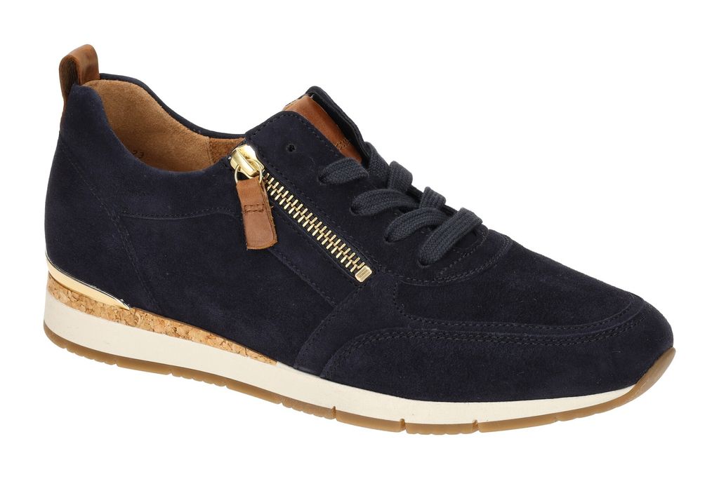 Gabor 83.411 Damenschuhe - Halbschuhe - Sneaker blau Freizeit NEU