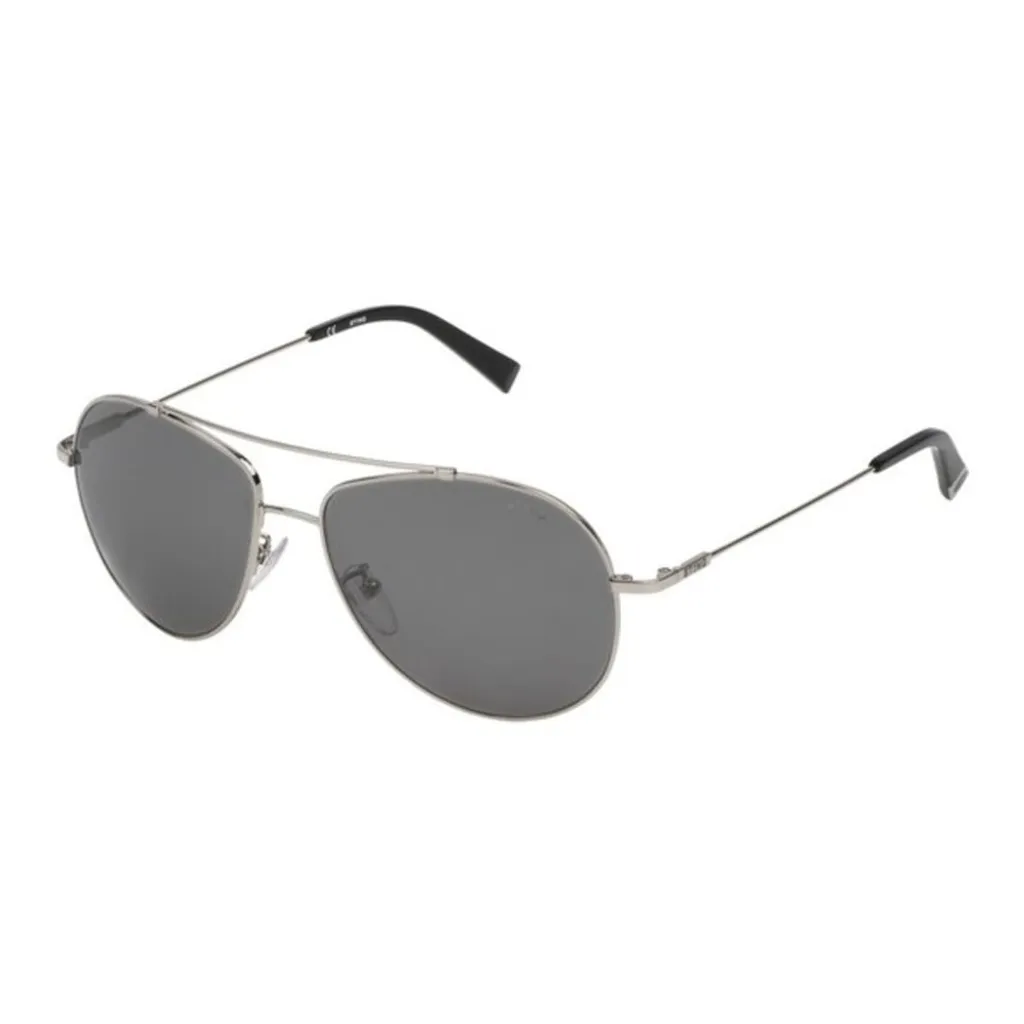 Sting SST00556579X Occhiali Sole Metallo Grigio 55mm | Alta Resistenza