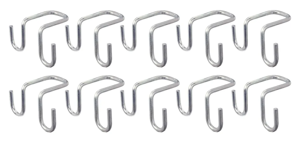 Fixation d'échelle pour mur et véhicule - Crochet galvanisé set de 10